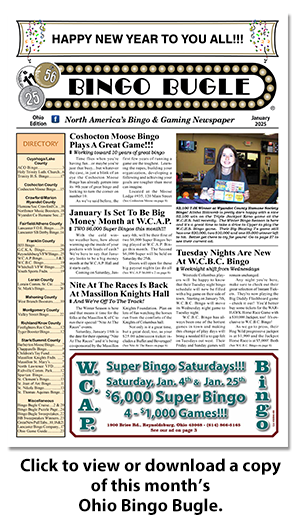 Click here to download a copy of Ohio Bingo Bugle for October 2019