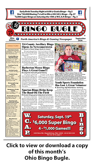 Click here to download a copy of Ohio Bingo Bugle for October 2019